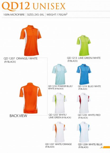 TPG Quick Dry Unisex QD12 (Catalogue)
