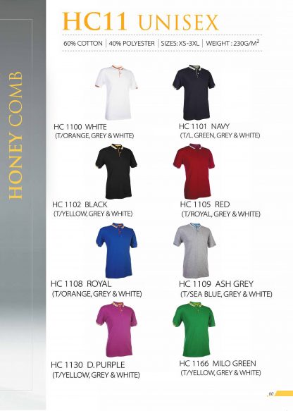 TPG Honey Comb Unisex T-Shirt HC11 (Catalogue)