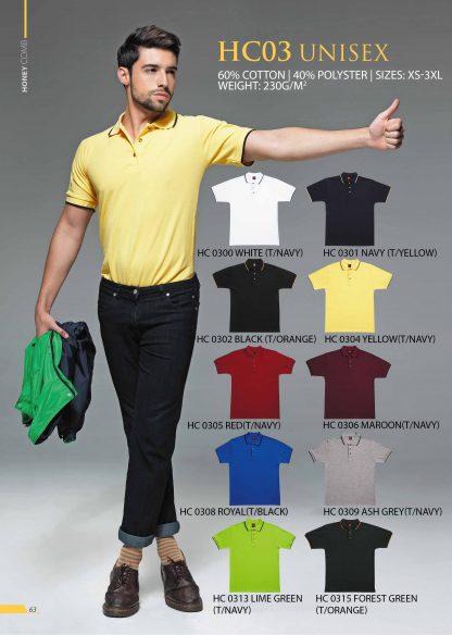 TPG Honey Comb Unisex T-Shirt HC03 (Catalogue)
